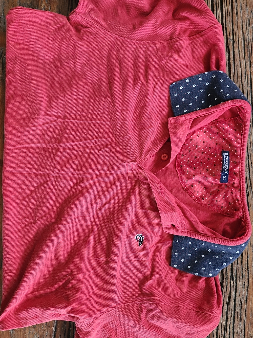 Kid's Red Polo Shirt with Contrast Collar - Indian Sizing - Picture 6 of 9